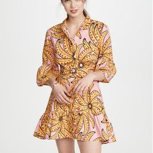 Farm Rio  Banana Mini Dress Size XL